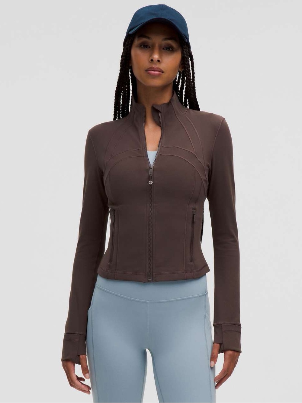 lululemon athletica Define Cropped Jacket - Espresso Zip-Up Athletic Jacket